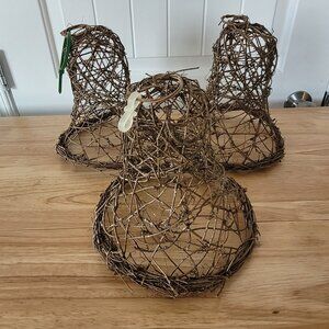 3 Wicker Bells